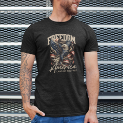 Freedom America T-Shirt – Land of the Free 4th of July USA Tee