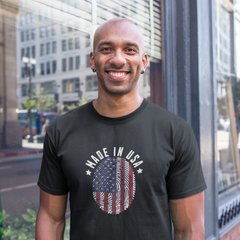 Made in USA T-Shirt – Patriotic 4th of July Unisex Independence Tee