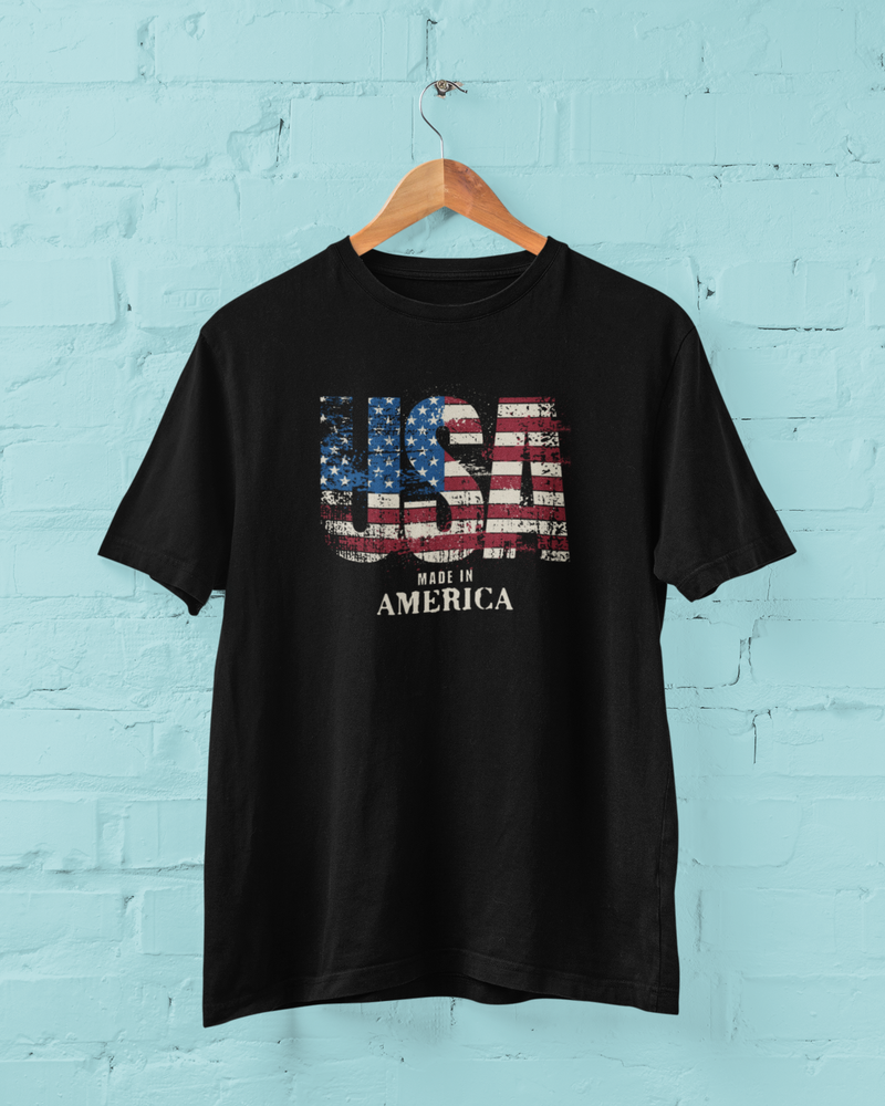 USA Made in America T-Shirt – Patriotic 4th of July Unisex Tee