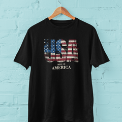 USA Made in America T-Shirt – Patriotic 4th of July Unisex Tee