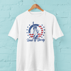 Land of Liberty T-Shirt – USA Patriotic 4th of July Unisex Tee
