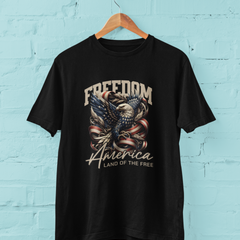Freedom America T-Shirt – Land of the Free 4th of July USA Tee