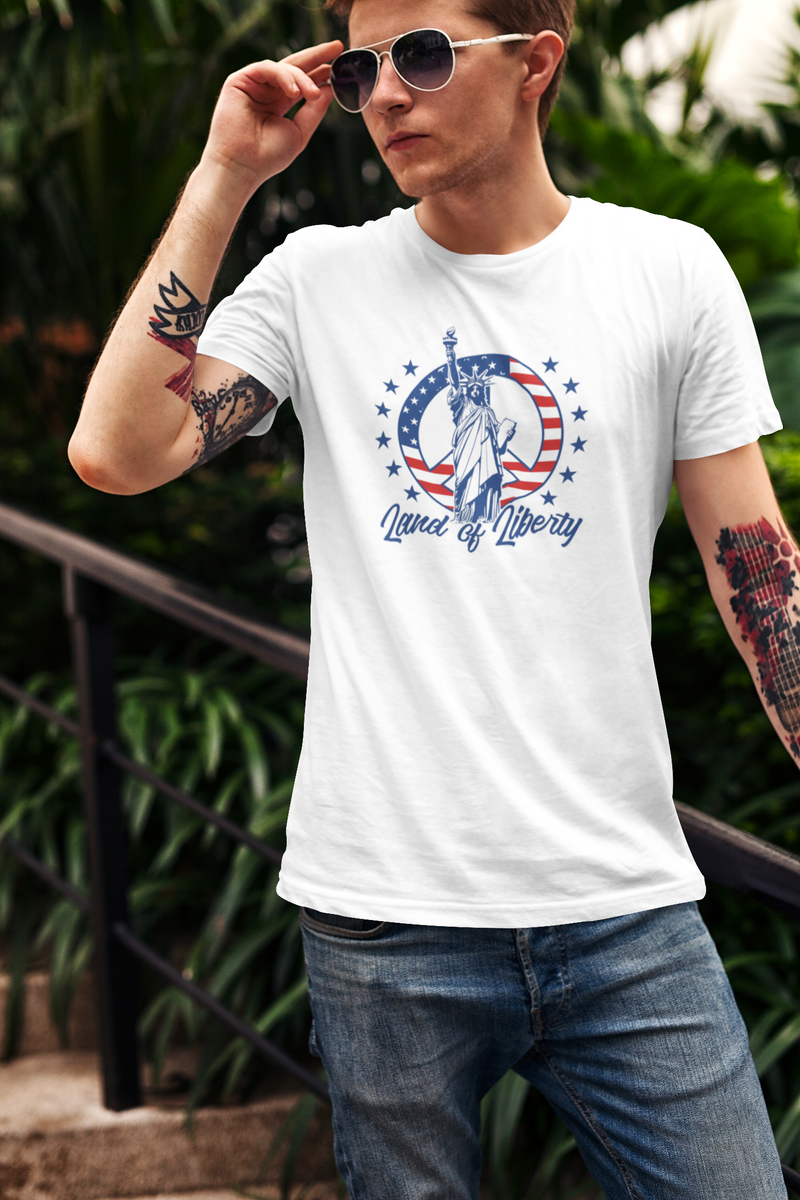 Land of Liberty T-Shirt – USA Patriotic 4th of July Unisex Tee