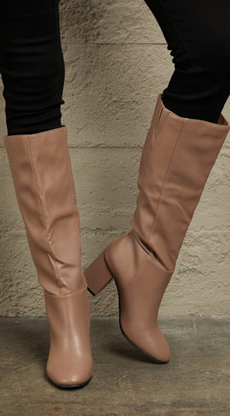 East Lion Corp Block Heel Knee High Boots