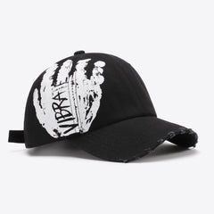 VIBRA Graphic Distressed Adjustable Baseball Cap