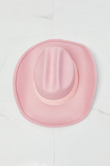 Fame Western Cutie Cowboy Hat in Pink