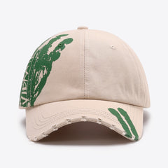 VIBRA Graphic Distressed Adjustable Baseball Cap
