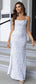 Sequin Backless Split Maxi Dress