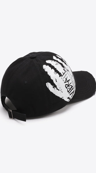 VIBRA Graphic Distressed Adjustable Baseball Cap