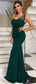 Rhinestone One-Shoulder Formal Dress