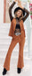 Fringe Vest and Flare Pants Set