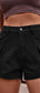 High-Waist Denim Shorts with Pockets
