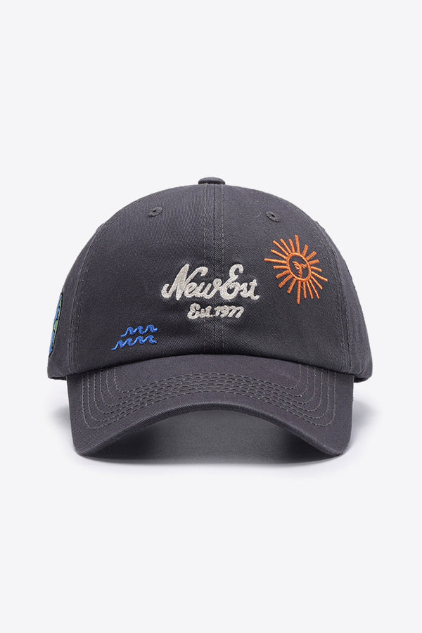 Contrast Embroidered Baseball Cap