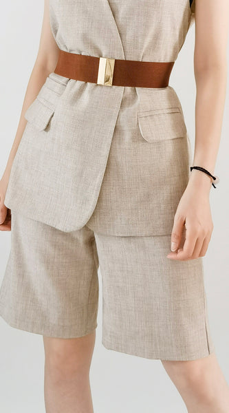Alloy Buckle Elastic Belt