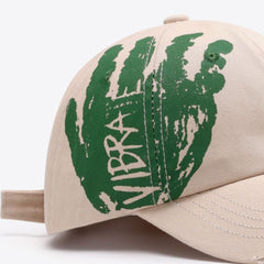 VIBRA Graphic Distressed Adjustable Baseball Cap