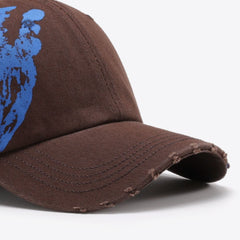 VIBRA Graphic Distressed Adjustable Baseball Cap