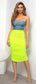 Contrast Sweetheart Neck Strapless Dress