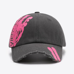 VIBRA Graphic Distressed Adjustable Baseball Cap