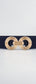 Geometric Buckle Elastic Wide Belt