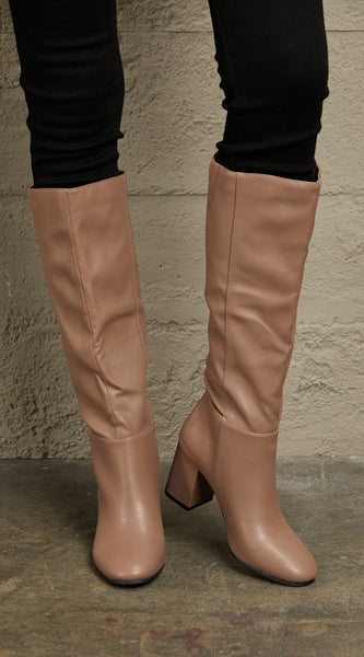 East Lion Corp Block Heel Knee High Boots