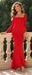 Square Neck Long Sleeve Dress