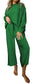Dropped Shoulder Top and Pants Set