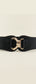 Alloy Buckle Elastic Belt