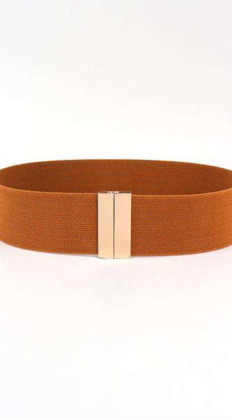 Alloy Buckle Elastic Belt