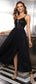Spaghetti Strap Slit Mesh Dress