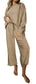 Dropped Shoulder Top and Pants Set