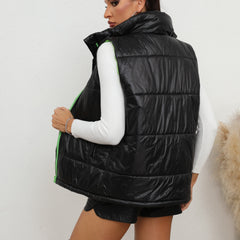 Zip-Up Collared Vest