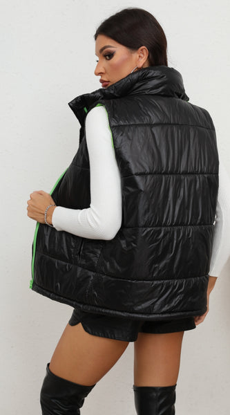 Zip-Up Collared Vest