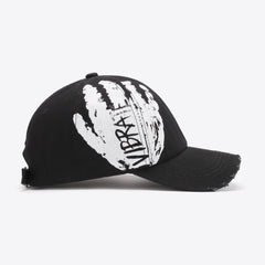 VIBRA Graphic Distressed Adjustable Baseball Cap