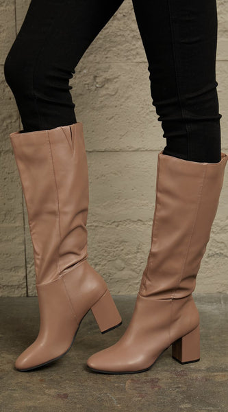 East Lion Corp Block Heel Knee High Boots