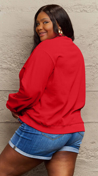 Simply Love Full Size HAVE YOURSELF A MERRY LITTLE CHRISTMAS Round Neck Sweatshirt