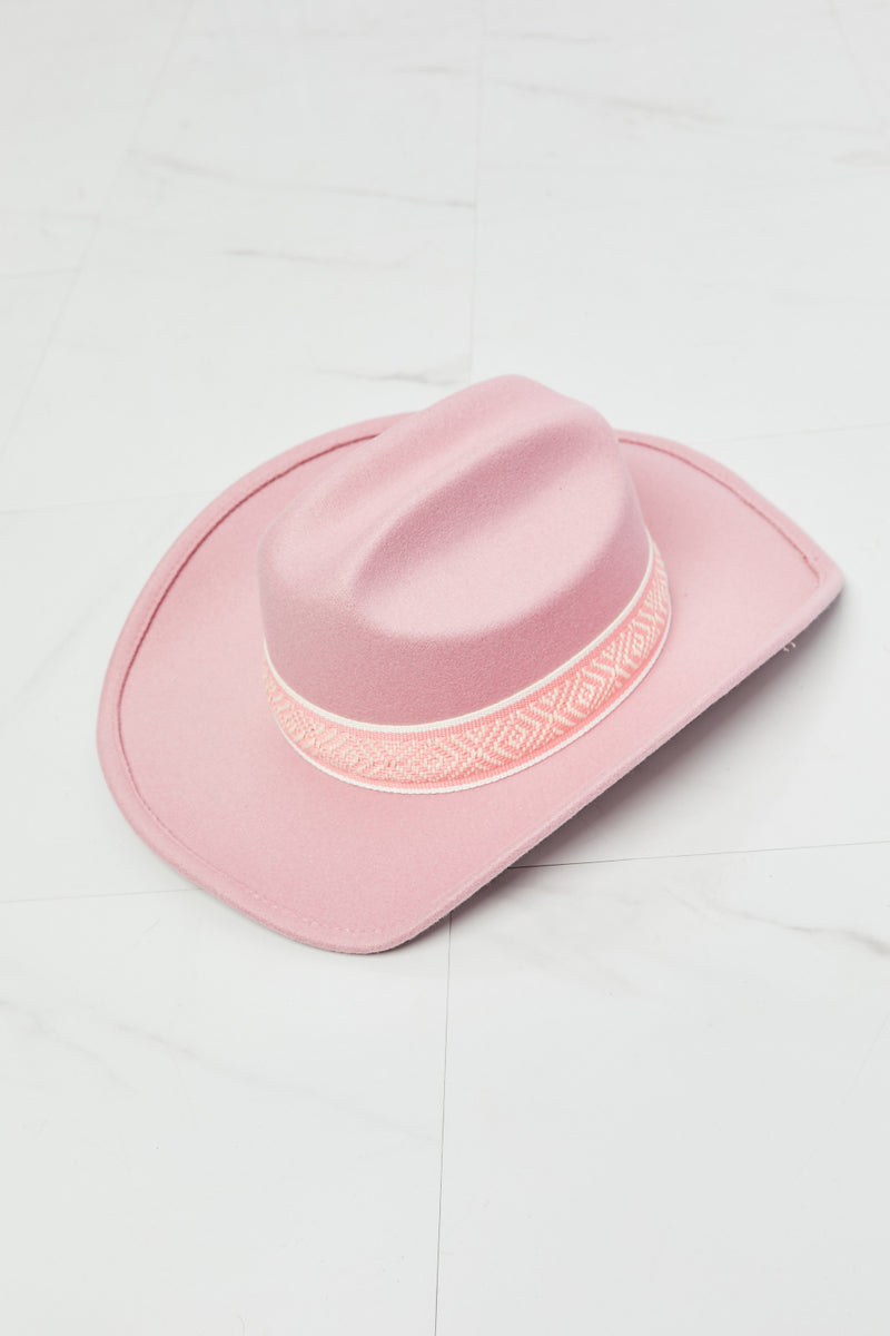 Fame Western Cutie Cowboy Hat in Pink