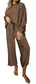 Dropped Shoulder Top and Pants Set